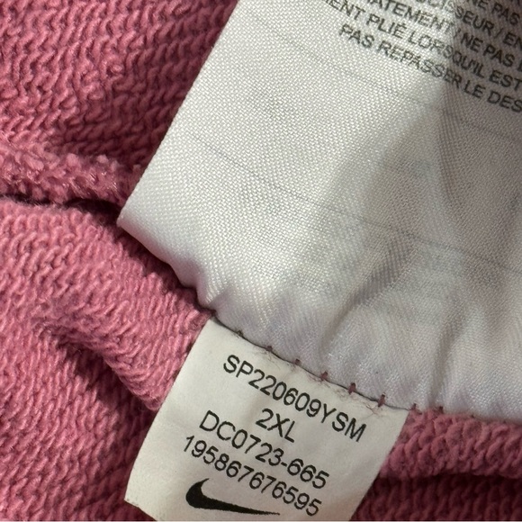 Nike NSW Arch Fleece Joggers Mens XXL Pink Desert Berry Sweatpants Casual Loose - Picture 12 of 13